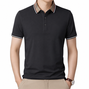 Polo pour homme personnalisé de qualité supérieure avec col contrasté, manches courtes, décontracté, pour le golf, OEM ODM, marque privée - Product Image 1