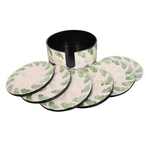 Decorative Mother Of Pearl Coaster Designed For Beverage Protection And Elegant Home Table Presentation Premium Wholesale - Product Image 2