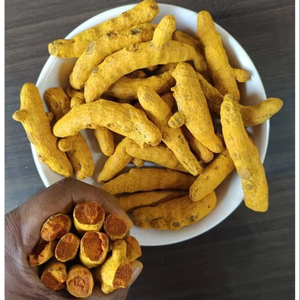 Cúrcuma Premium Origin Salem en Rodajas, Alta en Curcumina, Raíz de Cúrcuma Natural Entera, Ingrediente Alimenticio Indio, Proveedor de Exportación - Product Image 1