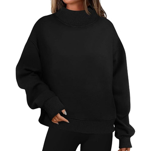 เสื้อสเวตเตอร์ผู้หญิงแบบสวมหัวโอเวอร์ไซส์ทันสมัย - Product Image 1