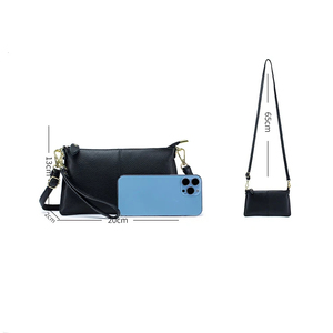 Bolso de Mano de Piel Vacuna para Mujer, Estilo Moderno, Puede Contener Teléfono Móvil, Bolso Pequeño de Cuero Genuino para Teléfono, Bolso de Mano para Mujer - Product Image 2