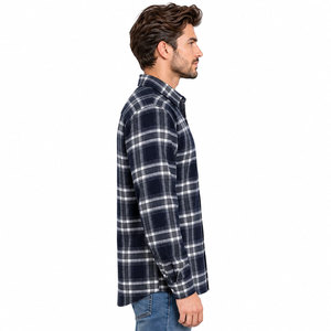 Unisex Kariertes Flanellhemd Langarm Knopfleiste Atmungsaktiv Übergröße Hochsichtbare Arbeitskleidung Lässige Baumwolle Hergestellt in Exito <span class=keywords><strong>Intl</strong></span> - Product Image 5