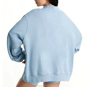 Pull en molleton oversize à col rond imprimé pour femme, respirant, coupe décontractée, manches longues, polyvalent, streetwear décontracté - Product Image 2
