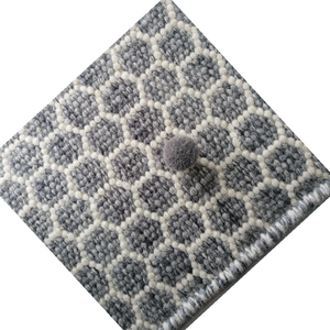 Premium Hexagonal Hand Woven Wool <b>Rug</b> Custom Size and <b>Colours</b> High Quality Bulk Wholesale Manufacturer Supplier and Exporter - Product Image 4