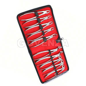 Kit de 10 pinces d'extraction dentaire manuelles en acier inoxydable, ergonomiques, pour adultes, outils chirurgicaux pour dentistes - Product Image 2