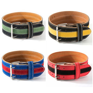 Ceinture de musculation de haute qualité, design/couleur personnalisés, faite à la main, en caoutchouc naturel lourd, à double languette, pour la musculation, de qualité supérieure - Product Image 6