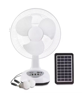 16-Inch Portable Rechargeable 9W Desktop Fan 3M <b>Solar</b> <b>Panel</b> 1.5M Charging <b>Cable</b> 3 Blades 6 Hours Battery Life High/Moderate Wind - Product Image 3
