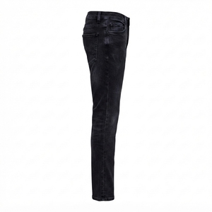 Jeans de Mezclilla Ajustados Personalizados para Hombre, Jeans de Algodón Elástico de Primera Calidad, Fabricante Mayorista de Jeans de Mezclilla Ajustados Casuales para Hombre - Product Image 2