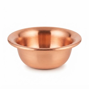 Tazón para Servir de Cobre Puro al por Mayor, Vajilla Metálica Ecológica de Grado Alimenticio, Plato de Lujo para Ensaladas, Frutas y Sopas para Restaurantes y Hoteles - Product Image 1