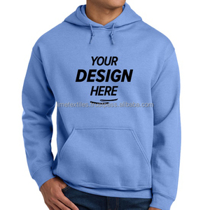 Vente en gros de sweats à capuche épais sans cordon de serrage, personnalisables avec logo imprimé numériquement, en molleton bouclette de polyester, avec poches surdimensionnées - Product Image 1