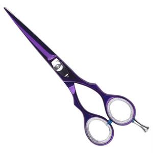 Ciseaux de coiffure professionnels en acier inoxydable 440C, lame tranchante, manche moyen, pour droitiers, usage en salon, légers, réutilisables - Product Image 4