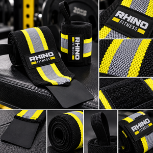ผ้าพันข้อมือลายพราง Rhino Fitness ผ้าฝ้าย แถบสะท้อนแสง ติดตีนตุ๊กแก สำหรับมือซ้าย ช่วยพยุงข้อมือสำหรับยกน้ำหนัก - Product Image 5
