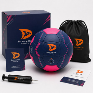 Custom Logo 32 Panel Soccer Ball PU Leather <b>Hand</b> <b>Stitched</b> Size 5 Professional Match Training Football for Women - Product Image 3