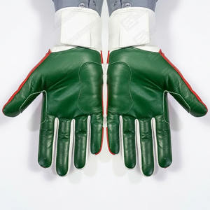 Best Quality Comfortable Cowhide Cabretta Leather Baseball Batting Training Gloves Softball Gloves Red White & Green Color Glove - Product Image 6