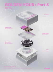 ATEEZ-[GOLDEN HOUR Part.5] (เวอร์ชั่น CDP) เพลงเด็กเกาหลี ผลิตในเกาหลี - Product Image 3