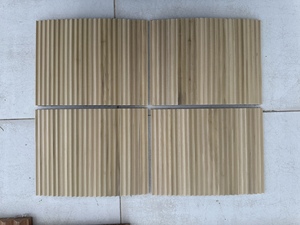 Premium Solid Wood Tambour Panels Flexible Curved Design for Kitchen Cabinets Decorative Furniture Cover Modern <b>Solutions</b> - Product Image 2