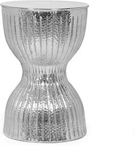 โต๊ะข้างโลหะสไตล์วินเทจพร้อมการขัดเงาแบบโบราณสำหรับการตกแต่งบ้านแบบคลาสสิกและการจัดวางเฟอร์นิเจอร์ที่เหนือกาลเวลา - Product Image 2