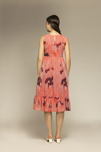 Vestido de Verano para Mujer, Estampado Rojo Cereza, Corte Evase, Vestidos de Playa para Vacaciones, Disponible a Precio Razonable - Product Image 3