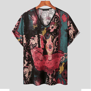 เสื้อยืดซับลิเมชั่นผู้ชาย สไตล์เท่ห์ เนื้อผ้าเบาสบาย ระบายอากาศดี เสื้อยืดลำลอง ชุดฤดูร้อน - Product Image 1