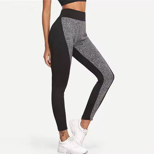 Leggings imprimés taille haute pour femmes - Couleur noire, séchage rapide et respirant, polyester/nylon, pantalon de sport avec poches pour le yoga, la course à pied et la salle de sport - Product Image 5