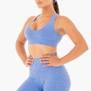 Sujetador deportivo de gimnasio personalizado para mujer, Top de Yoga de entrenamiento sin costuras con logotipo frontal, estilo Simple, nuevo logotipo, sujetador de Yoga de entrenamiento - Product Image 5