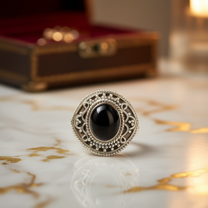 แหวนออนิกซ์สีดำ น้ำหนัก 7.3 กรัม - Product Image 3