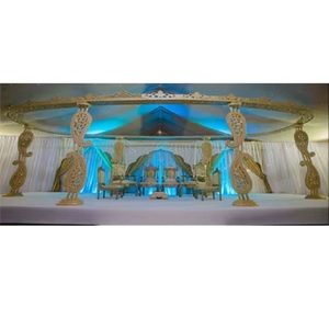Mandap ภาพใบไม้สไตล์อินเดียสำหรับงานแต่งงาน,รูปร่างเป็นรูปวงรีสำหรับงานแต่งงานของชาวอินเดีย - Product Image 1