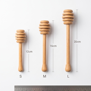 Cuchara de Madera Natural Premium para Miel, Ecológica, para Tarro (Logotipo Personalizado), Diseño Clásico, Duradera, Venta al Por Mayor - Product Image 1
