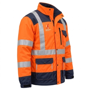 Chaqueta de Seguridad Personalizada, Chaqueta Reflectante de Alta Visibilidad, Ropa de Trabajo de Tela Resistente, Ajuste Cómodo, Ropa Industrial para Exteriores, OEM - Product Image 6