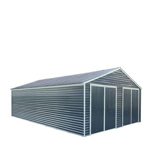 Hangar de garage en métal de 26 'x 40' avec portes avant doubles de 9 'de haut Pic de 14' 1040 pieds carrés TMG-MS2640 remises et rangement - Product Image 6