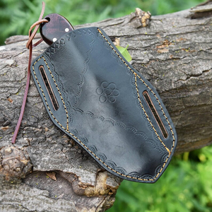 Cuchillo de Caza de Acero al Carbono con Mango de Madera Resistente, Cuchilla Fija Hecha a Mano, Borde Afilado, Uso Pesado - Product Image 4