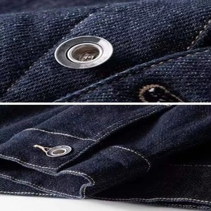 Nouvelle arrivée, veste en toile denim sur mesure pour hommes, streetwear d'hiver, respirante, avec logo avant réglable, prix de gros - Product Image 5