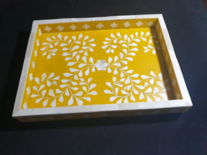 Bandeja de Cocina Moderna de Madera con Incrustaciones de Nácar, Tipo Vertical para Servir Alimentos y Bebidas, Varios Tamaños - Product Image 2