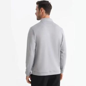 Sweat-shirt unisexe à demi-zip en molleton uni de style décontracté français, de bonne qualité, pour le streetwear hip-hop - Product Image 2