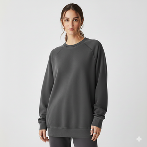 Sudadera Holgada para Mujer, Suave al Tacto, Informal de Invierno, Manga Larga, Estilo Urbano - Product Image 1