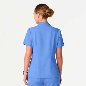 ชุดยูนิฟอร์มสครับคอวีสำหรับผู้หญิง ปี 2026 ชุดยูนิฟอร์มทางการแพทย์แบบยืดได้ ชุดทำงานโรงพยาบาล ชุดพยาบาล - Product Image 3