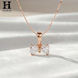 Pendentif en diamant en forme de nœud de luxe, collier en or 14K/18K, bijoux fins par Heerak Diamonds - Product Image 6