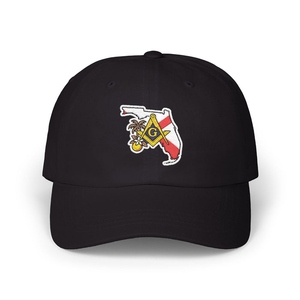 Gorra de béisbol Master Mason Blue Lodge Florida con bordado de flor de naranjo, gorra de algodón ajustable - Product Image 4
