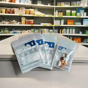 ถุงซิป LDPE สำหรับยา แบบพิมพ์ลายตามสั่ง สำหรับจ่ายยาในโรงพยาบาล คลินิก และสถานดูแลสุขภาพ - Product Image 1