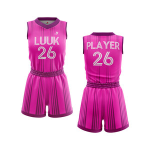 Ensemble d'uniformes de basketball personnalisés sublimés pour femmes adultes, sans manches, respirant, anti-humidité, séchage rapide, 100 % polyester, grandes tailles - Product Image 4