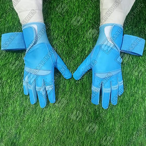 Guantes de Bateo de Béisbol y Sóftbol de Cuero Personalizados de Alta Calidad con Cierre de Velcro, Transpirables y Ligeros para Entrenamiento de Receptor Adulto - Product Image 5