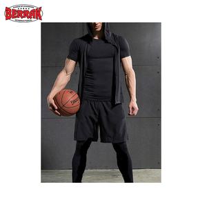 Berrak 2021 2021 Summer Sweat Wicking Fast Drying Compression Elastic Jogging Running Suit T-shirt Fitness Gym Training Suit - Product Image 2