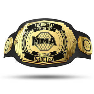 Ceinture de championnat MMA personnalisable en gros, directement de l'usine, avec plaques métalliques en gros pour ceinture de lutte - Product Image 1