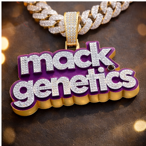 Colgante de Plata 925 Bañado en Oro con Letra Personalizada, Moissanita, Diamante VVS y Esmalte, Estilo Hip Hop, con Incrustaciones Brillantes para Fiesta Nocturna - Product Image 3