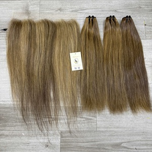 ผมสีเทา ปมเล็กๆ ไฮไลท์สี 5x5 HD Closure ผมตรงธรรมชาติแบบเวฟ ผมเวียดนามแท้ HD Lace Closure - Product Image 5