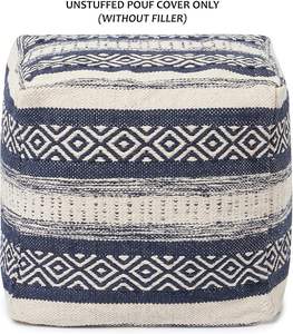 Funda de Puf Otomano de Algodón Hecha a Mano de Lujo, Antiestática, Color y Tamaño Personalizables, Diseño Art Deco Moderno para Sala de Estar - Product Image 4