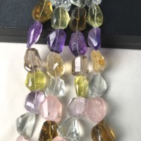 Perles de pierres semi-précieuses naturelles à facettes, certifiées IGI, 100 % naturelles, taille libre, qualité AA, multicolores, effet Vivaaz, pour bijoux