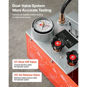 Bomba de Prueba Hidrostática de 2 Galones - Probador Manual de Presión de Agua Hidráulico con Válvula Doble para Pruebas de Fugas en Tuberías - Product Image 3