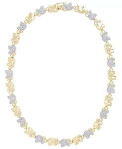 Women's Diamond Accent <b>Elephant</b> <b>Necklace</b> | Macy's - Product Image 1