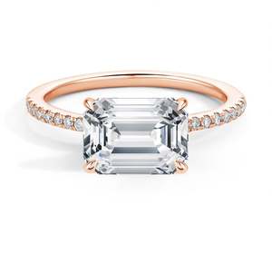 Anillo de compromiso Ballad East-West Diamond con certificado GRA para fiestas y aniversarios - Product Image 3